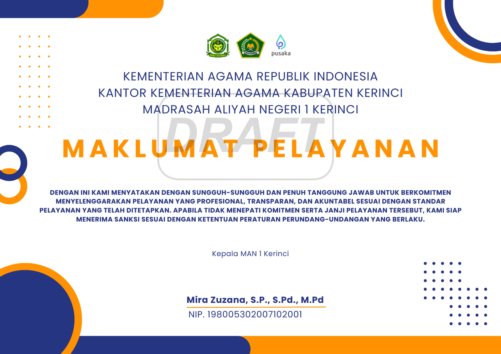 Maklumat Pelayanan